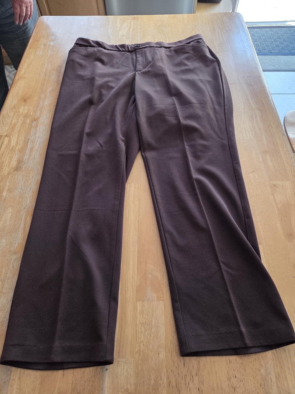 CJ Banks Dark Brown Stretch Dress Pants